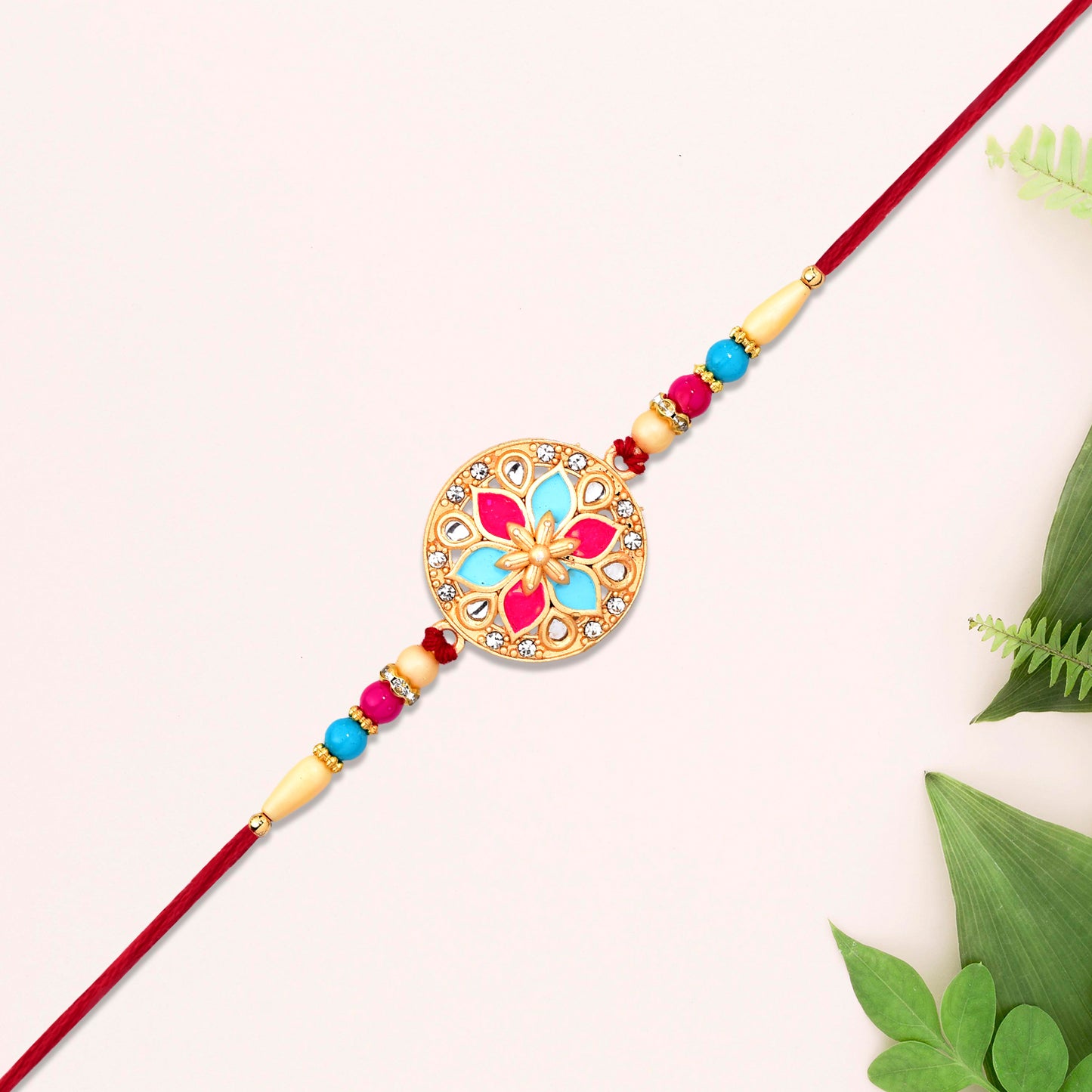 Round Floral Rakhi