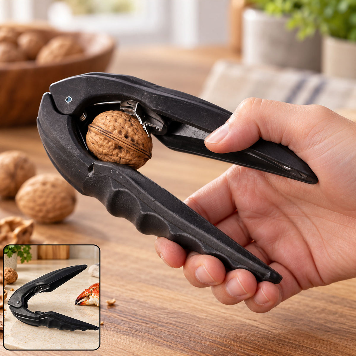 Kitchen Nut Cracker Tool for Walnuts, Almonds, Crab and Lobster Shells (1 Pc)