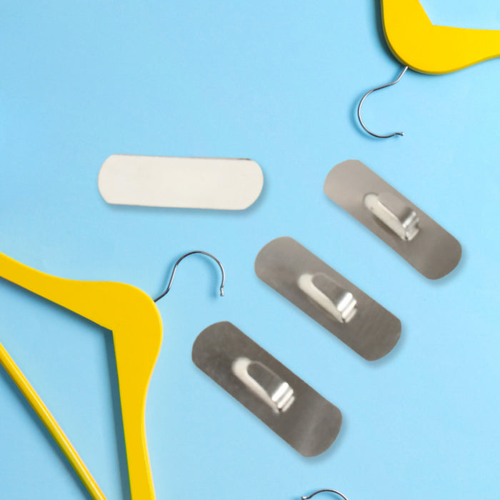 Self- Adhesive Hooks, Heavy Duty Wall Hooks Hangers Stainless Steel Waterproof Sticky Hooks for Hanging Robe Coat Towel Kitchen Bathroom and.