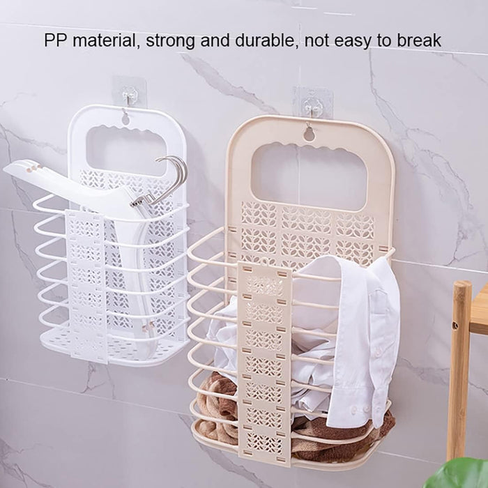 Laundry Basket Plastic Foldable Laundry Basket Wall Mounted Storage Basket  Bathroom Laundry Basket Dirty Clothes Storage Basket For Clothes Toy  Organizer