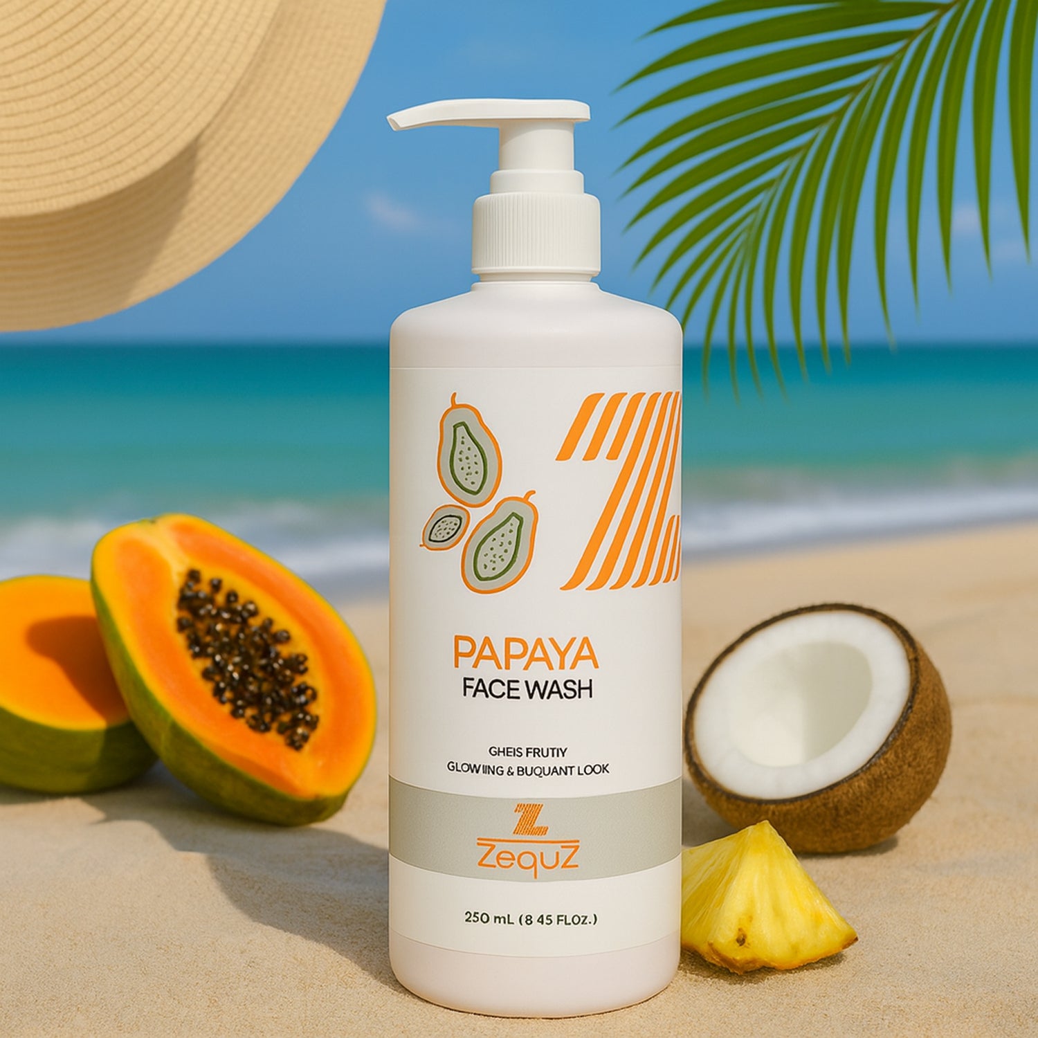 Zequz Papaya Face Wash - (1 Pc / 250 ML)