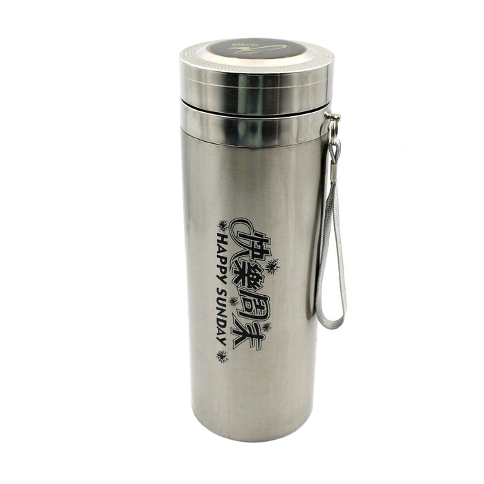 12764 Stainless Steel Water Bottle Leak Proof With Dori Easy to Carry, Rust Proof, Hot & Cold Drinks, Gym Sipper BPA Free Food Grade Quality, Steel fridge Bottle For office / Gym / School (600 ML)