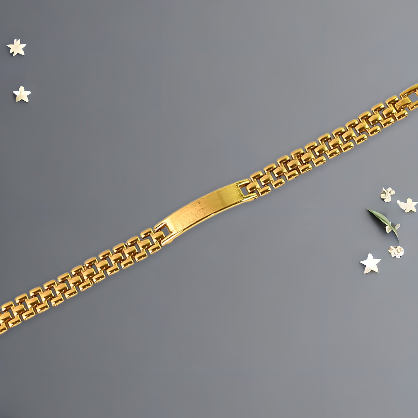 Customize / personalized Customized Golden Chain Bracelet (1 Pc)