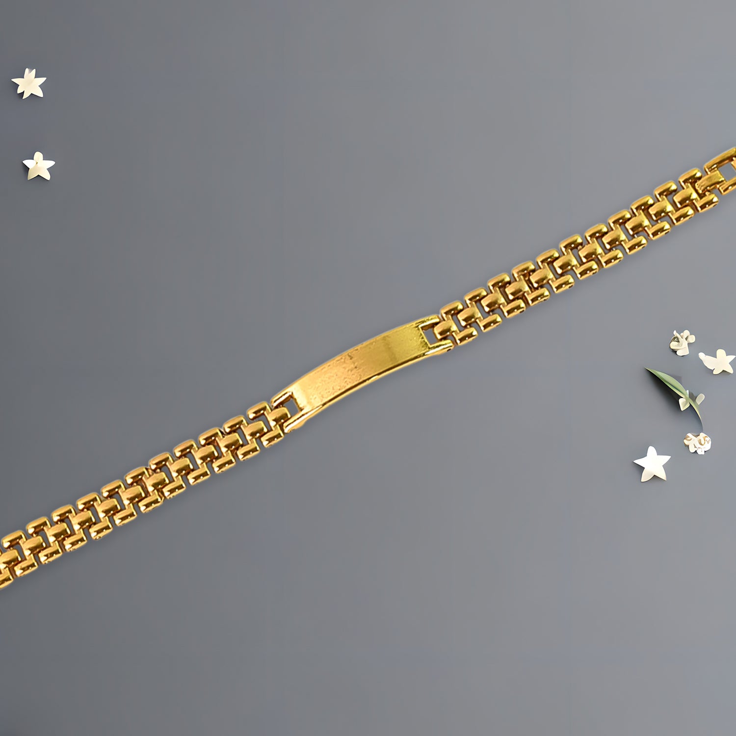 Customize / personalized Customized Golden Chain Bracelet (1 Pc)
