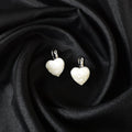 Heart Shaped Earrings – Sparkling Gemstone | HV