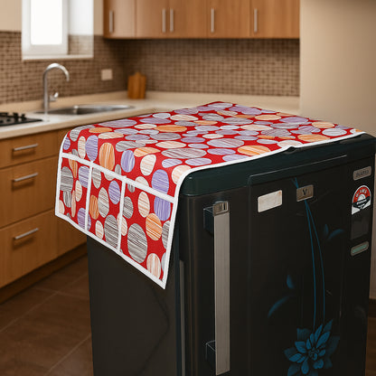 Refrigerator Top Cover with Side Pockets (100x60 Cm / 1 Pc)