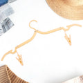 Adjustable Folding Clothes Hanger with Clips for Versatile Use