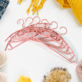 Plastic Cloth Hangers – Set of 6 Durable Non-Slip Wardrobe Organizers