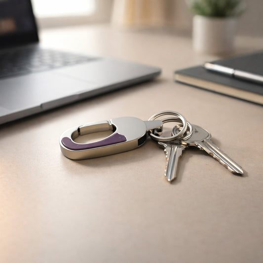 stainless steel carabiner keychain