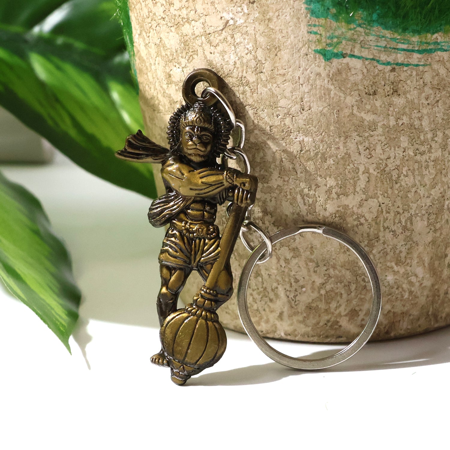 Hanuman Metal Keychain Set (2 Pc Mix Design)