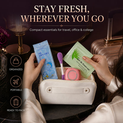 Women Travel Hygiene Essentials Combo – Compact & Portable Set
