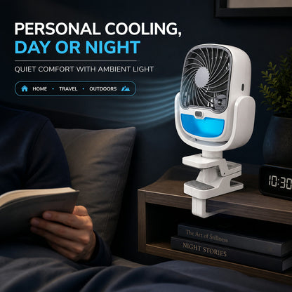 Portable Air Cooler – 3-Speed USB Rechargeable Fan | Velvet Wheels