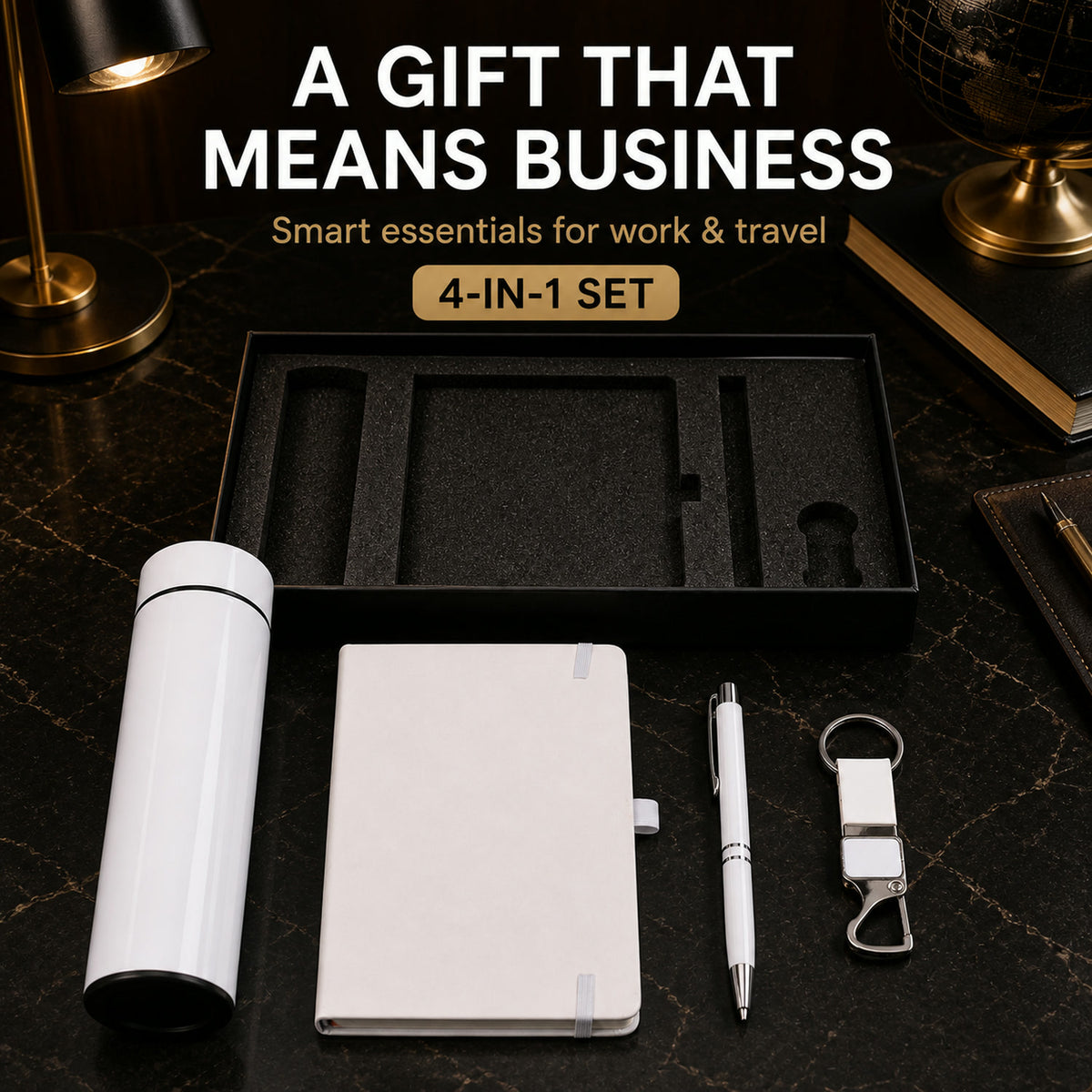 Corporate Gift Set – Elegant 4-in-1 Office Essentials Kit