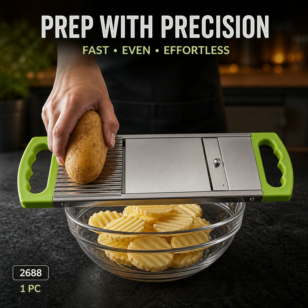 Potato Slicer – 2-in-1 Vegetable & French Fry Cutter | Storenzo