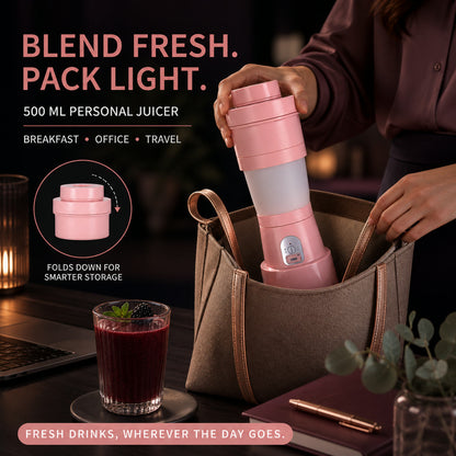 Portable Electric Juicer – 6 Blades 500ml Blender | Chef’s Embrace