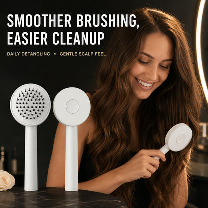 Self-Cleaning Hair Brush – Detangle & Massage | Velvet Wheels