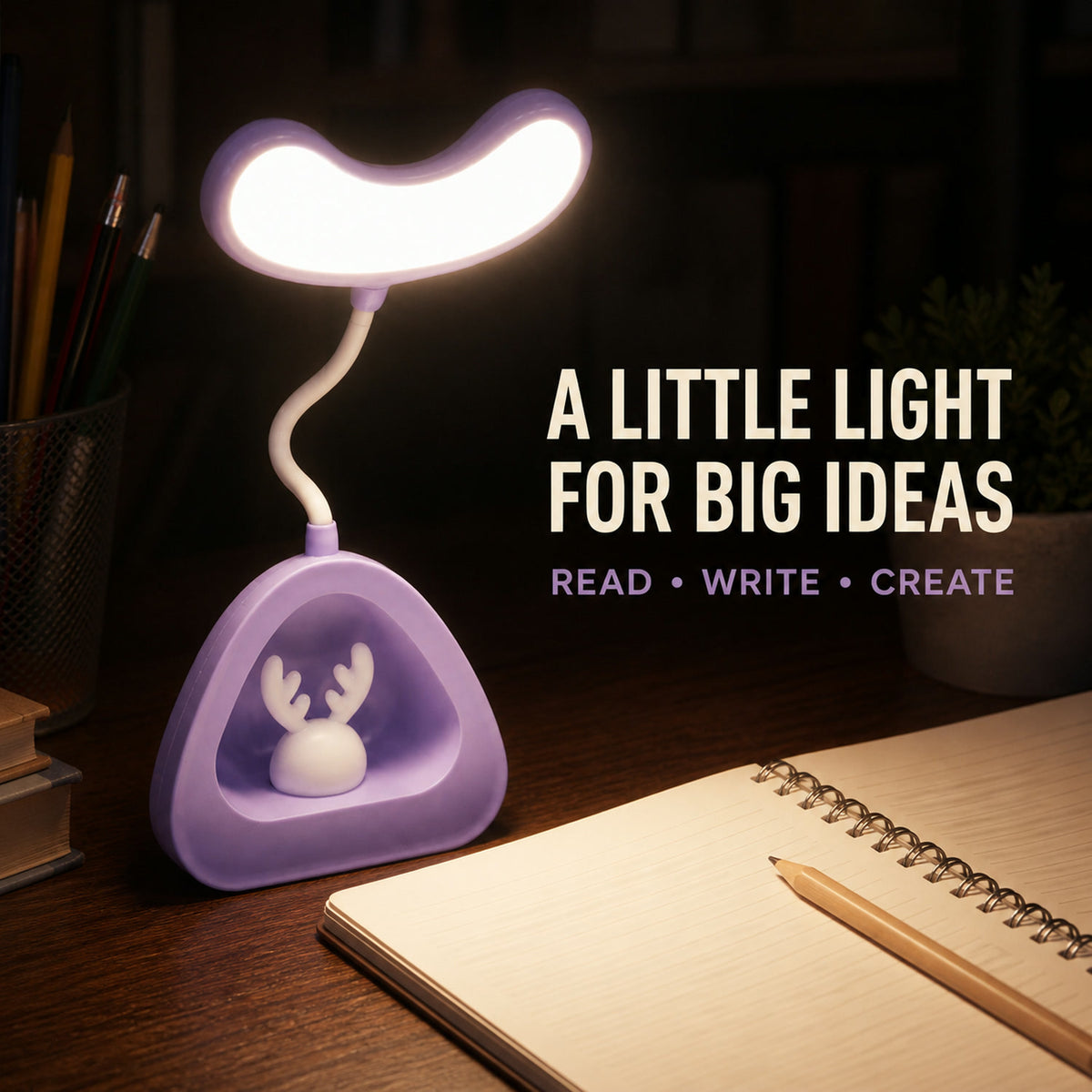 LED Desk Light – Eye-Caring USB Rechargeable Lamp | Voltronic