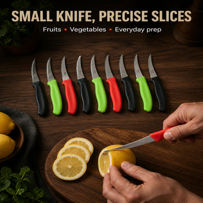 Lemon Knife Set – 10 Pc Stainless Steel Kitchen Cutting Knives