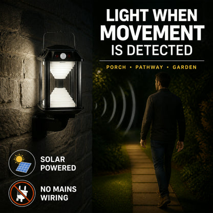 Solar Induction LED Wall Lamp – Motion Sensor Outdoor Light