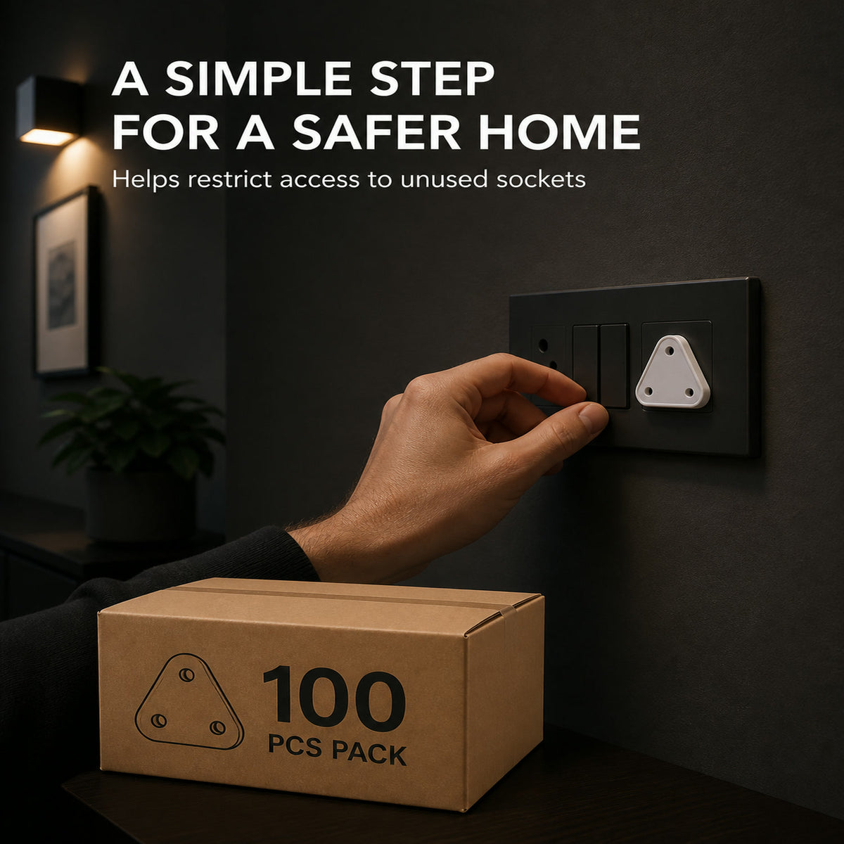 Baby Safety Socket Cover – 100 Pc Outlet Plug Protector | Velva Baby