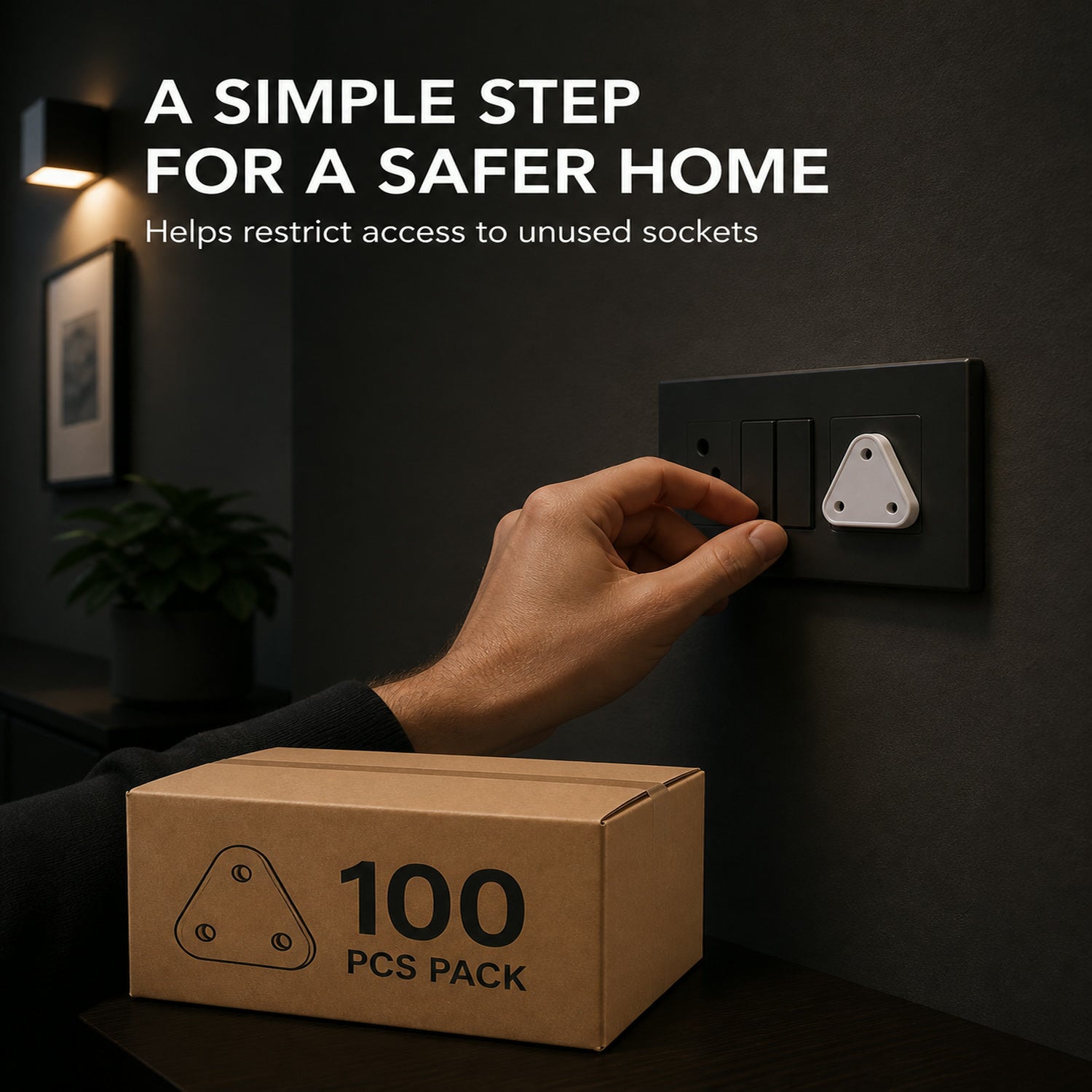 Baby Safety Socket Cover – 100 Pc Outlet Plug Protector | Velva Baby