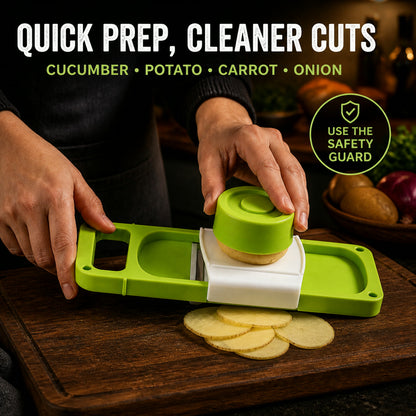 Foldable Vegetable Slicer – 5-in-1 Multi-Blade | CookAura