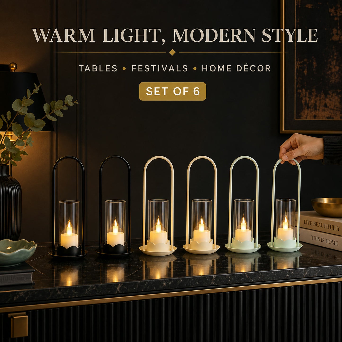 Flameless LED Candle Set – Big Wind Light Style Decorative Glow