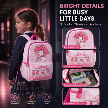 Kids Backpack – Adorable My Melody Design with Bow & Bunny