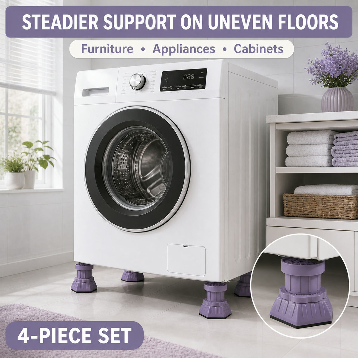 Furniture Leveler Pads – Instantly Stabilize & Protect Floors