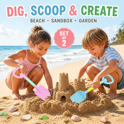 Kids Beach Sand Shovel Toy Set – Bright, Durable & Easy to Handle