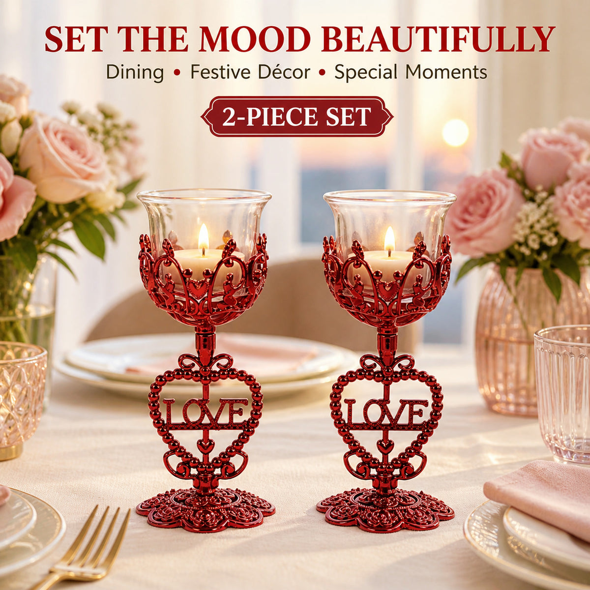 Tea Lights Holder – Elegant Candle Stand for Dining Decor