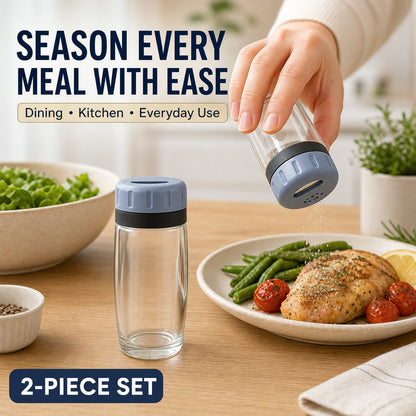 Salt and Pepper Shaker Set – Transparent Acrylic & Durable Design