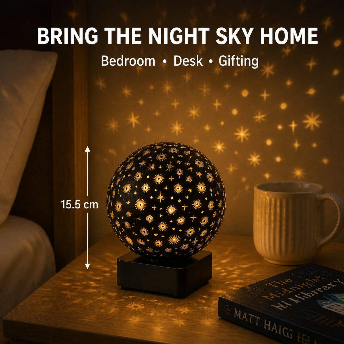 Starry Sky Projector Night Lamp – Ambient LED Lighting