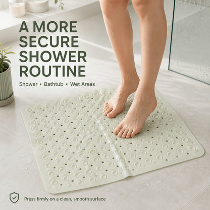 Anti-Slip Bath Mat – Secure Suction Cups for Bathroom Safety