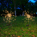 Solar Starburst Garden Lights – Warm White Firework Effect 2 Pc Set