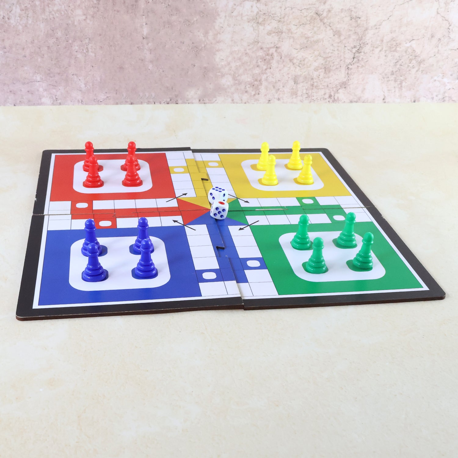 Pocket Ludo Travel Board Game - (1 Set)