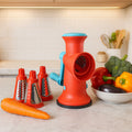 Manual Rotary Grater – 4 in 1 Interchangeable Blades for Easy Grating