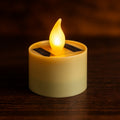Solar Powered LED Flameless Candle – Safe Warm Glow for Decor