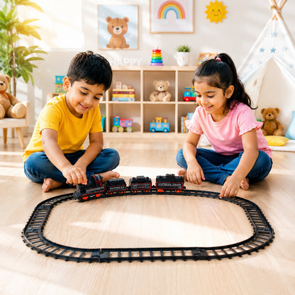 Train track set kids gift