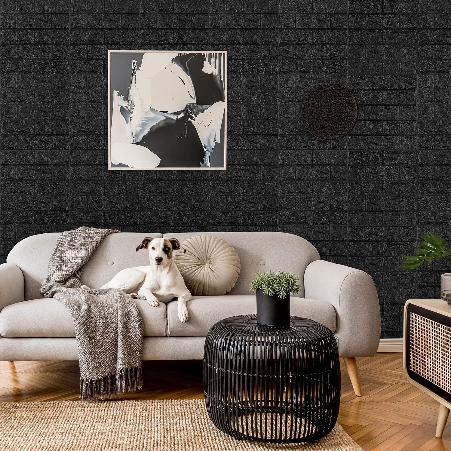 Wallpaper 3D Foam Wallpaper Sticker Panels (76 x 70 Cm / 1 Pc)