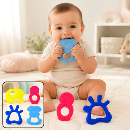 Silicone Baby Teether – Soft & BPA-Free Relief | Aditi