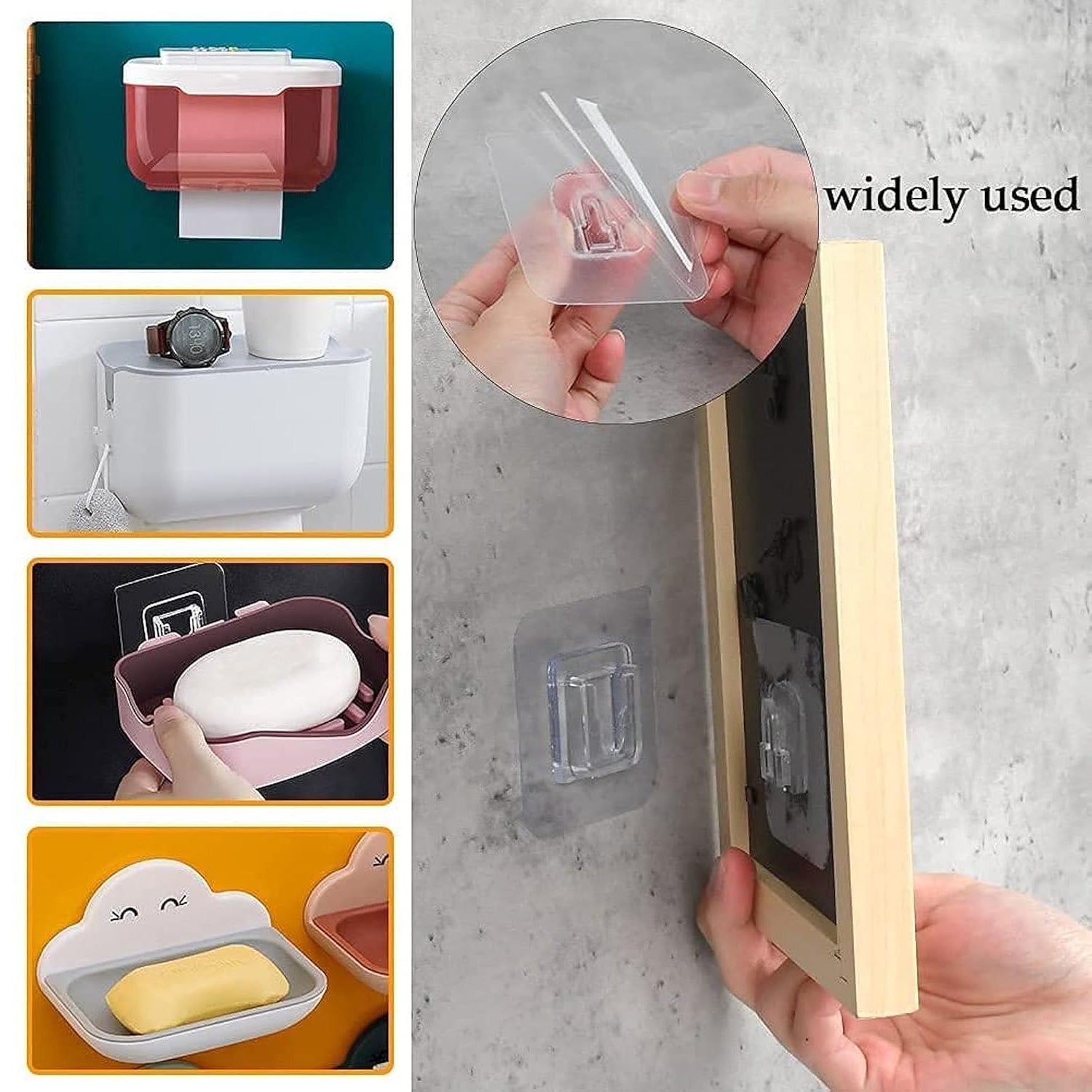 strong adhesive wall rack