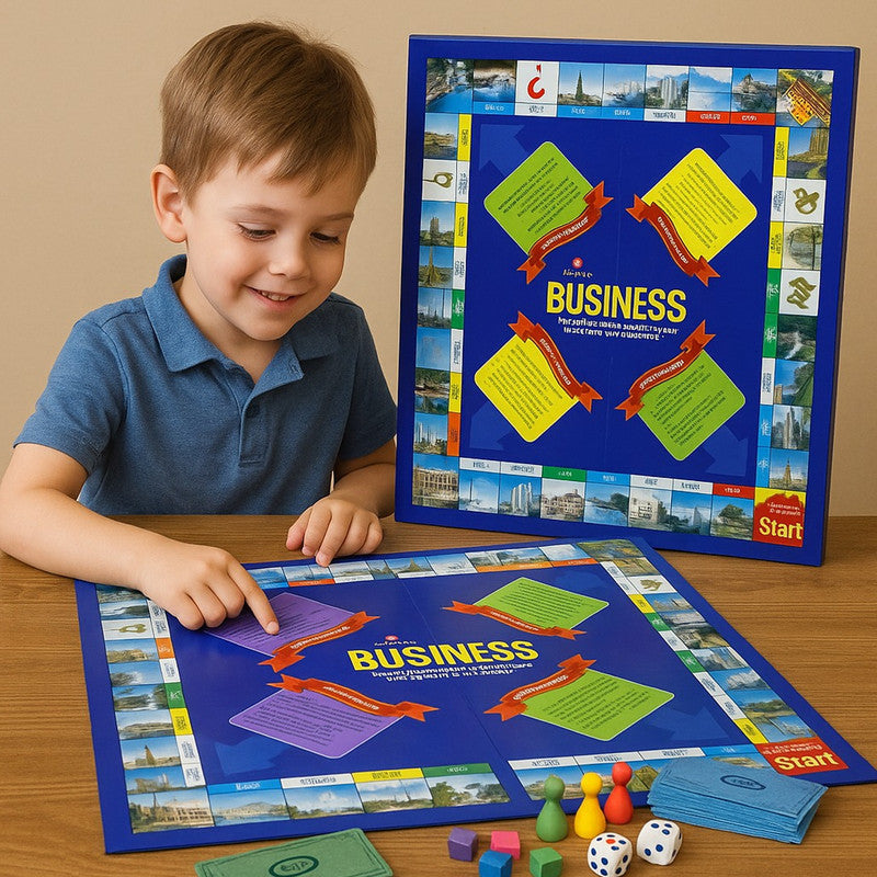 Business Board Game Classic Property Trading, Buying, Selling & Mortgage Strategy Game