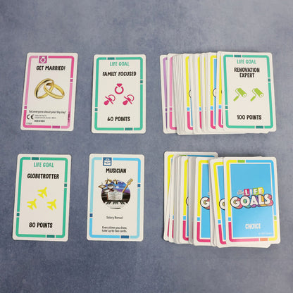 Life Goals Card Game Fun Strategy Game to Build Your Dream Life