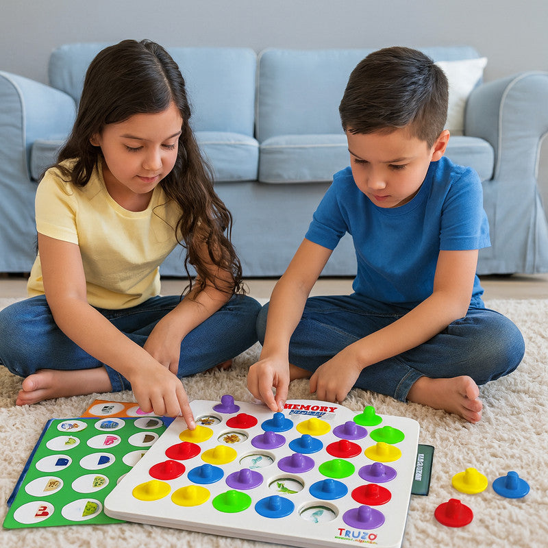 Truzo Toys Memory Master Game – Educational Matching and Brain Development Board Game for Kids