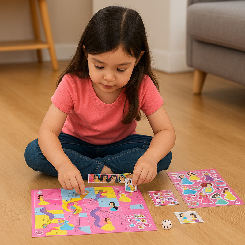 Disney Princess Surprise Gift Game Set Fun Board Games, Stickers & Puzzle Activities for Kids