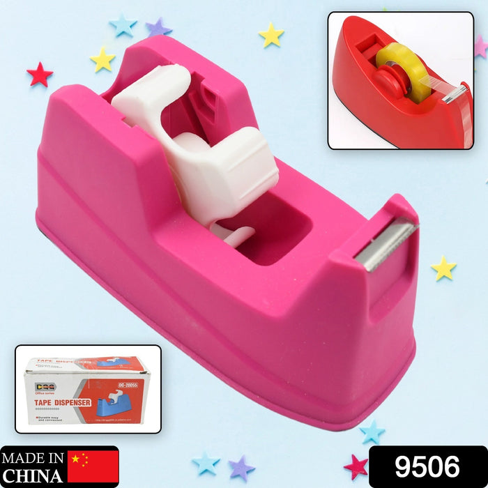 Plastic Tape Dispenser Cutter for Home Office use, Tape Dispenser for Stationary, Tape Cutter Packaging Tape (1 pc / 631 Gm)