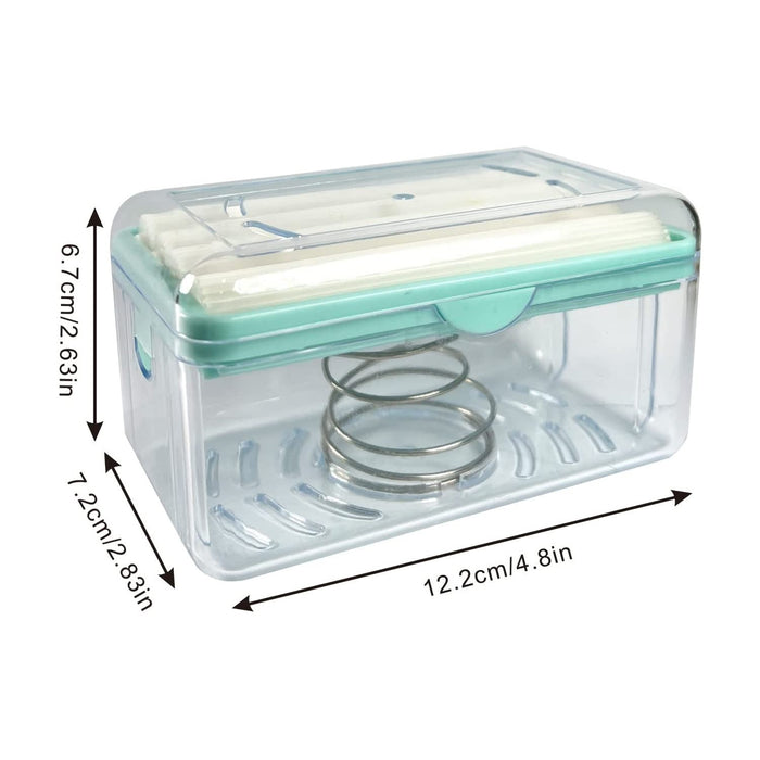 2-in-1 Portable Soap Dish & Dispenser: Roller, Drain Holes, Foaming