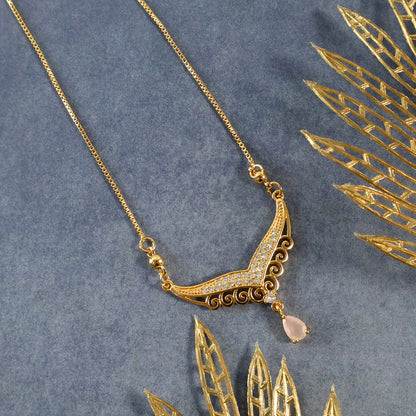 Elegant Crystal Drop Designer Necklace for Women