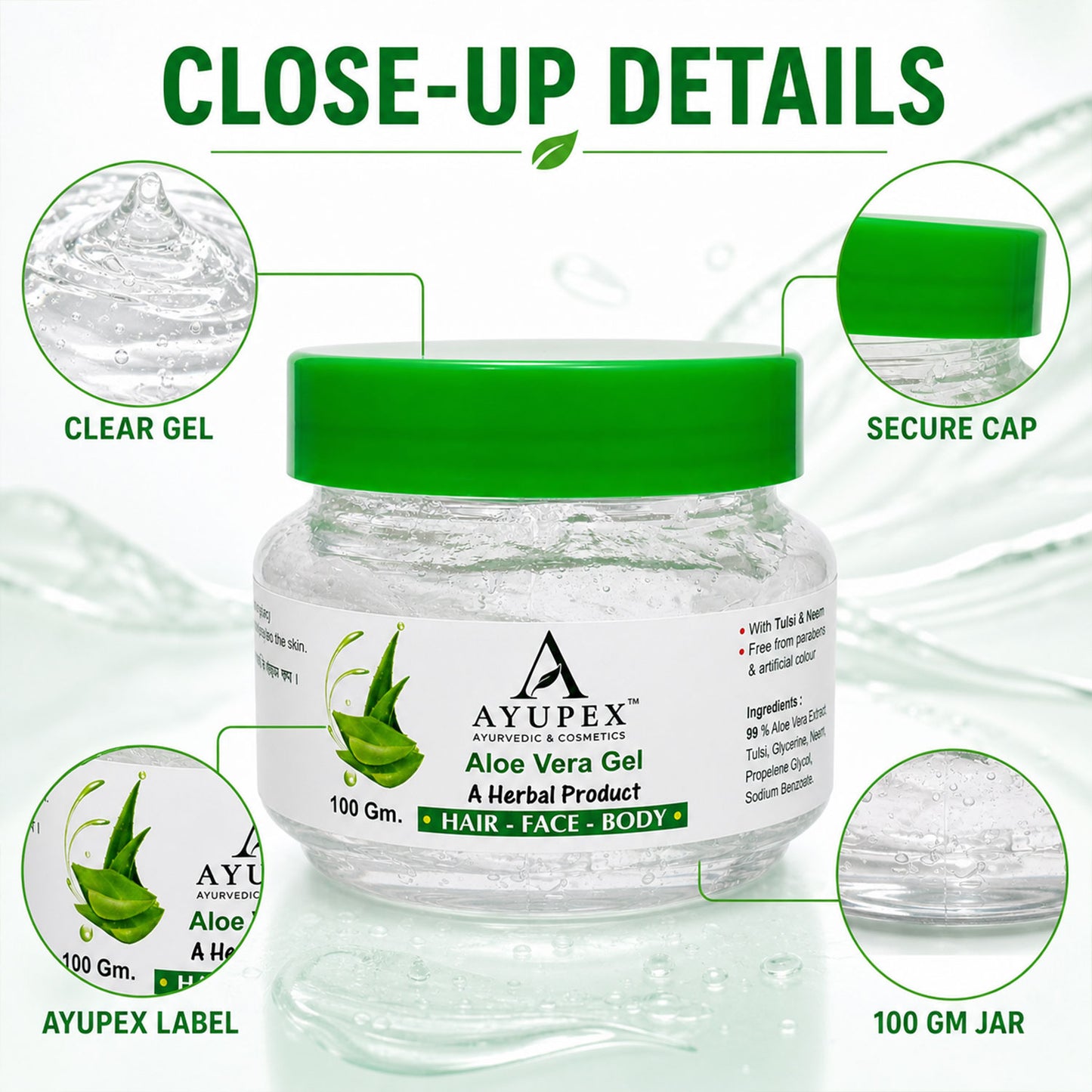 Aloe Vera Gel – Natural Hydration for Skin & Hair Benefits